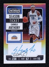 2023-24 Contenders Veteran Ticket Premium Edition Carmelo Anthony Auto HOF 0g4