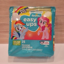 Pampers Easy Ups Girls  Boys Size 2T-3T My Little Pony Training Underwear