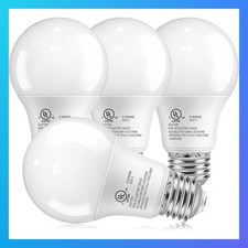 4 Pack A19 LED Light Bulbs 3000K 60 Watt Equivalent Soft Warm White