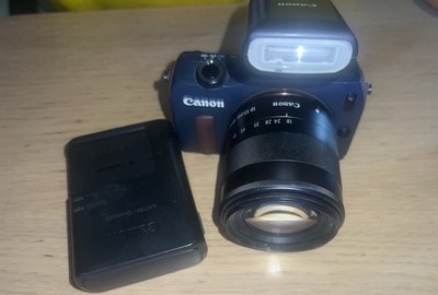 Canon EOS M 18.0MP Digital Camera - Navy  (Kit w/ EF-M 18-55mm Lens)