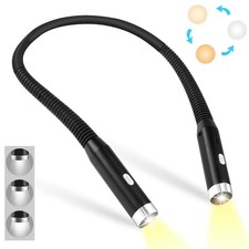 Lampada LED da Lettura Luce per Lettura a Letto Ricaricabile Collo Lampada da
