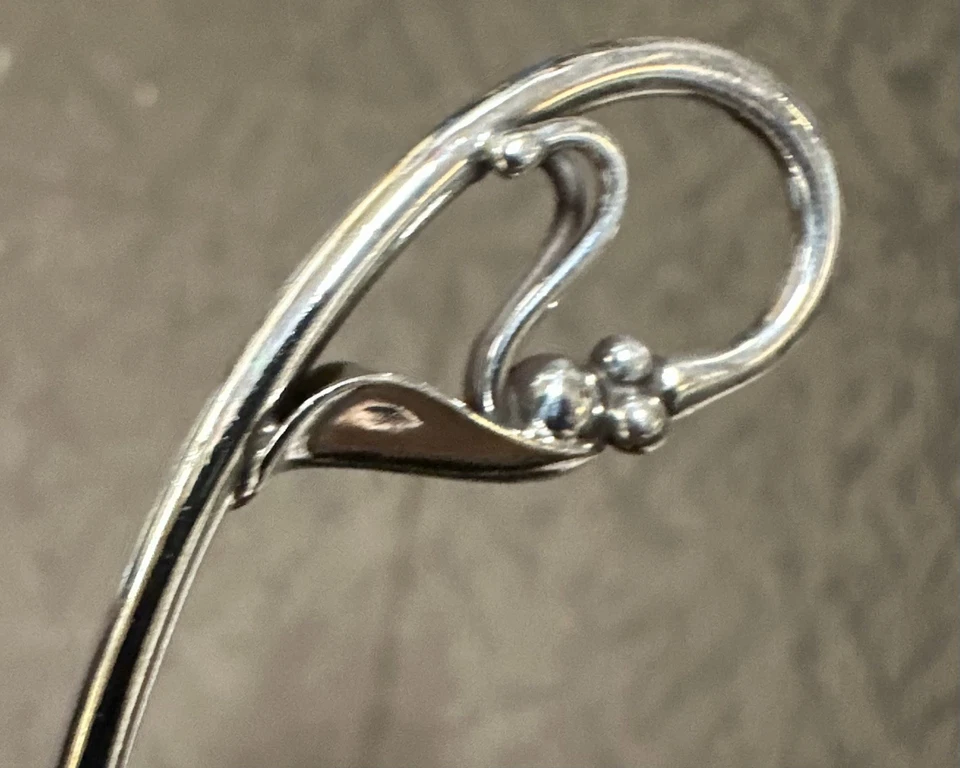 Georg Jensen 装饰 #21 纯银酱汁梯,5 英寸 — 第 3/4 张图片