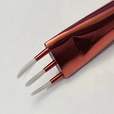 #2 Loew-Cornell 257-2-3 Multi-Round Paintbrush Clear Acrylic Handle Triple Tip