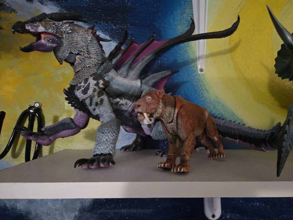 CYBERZOIC lot Kuraokami Triceratops Steelhorn Achillobator Smilodon Allosaurus - Image 2 of 4