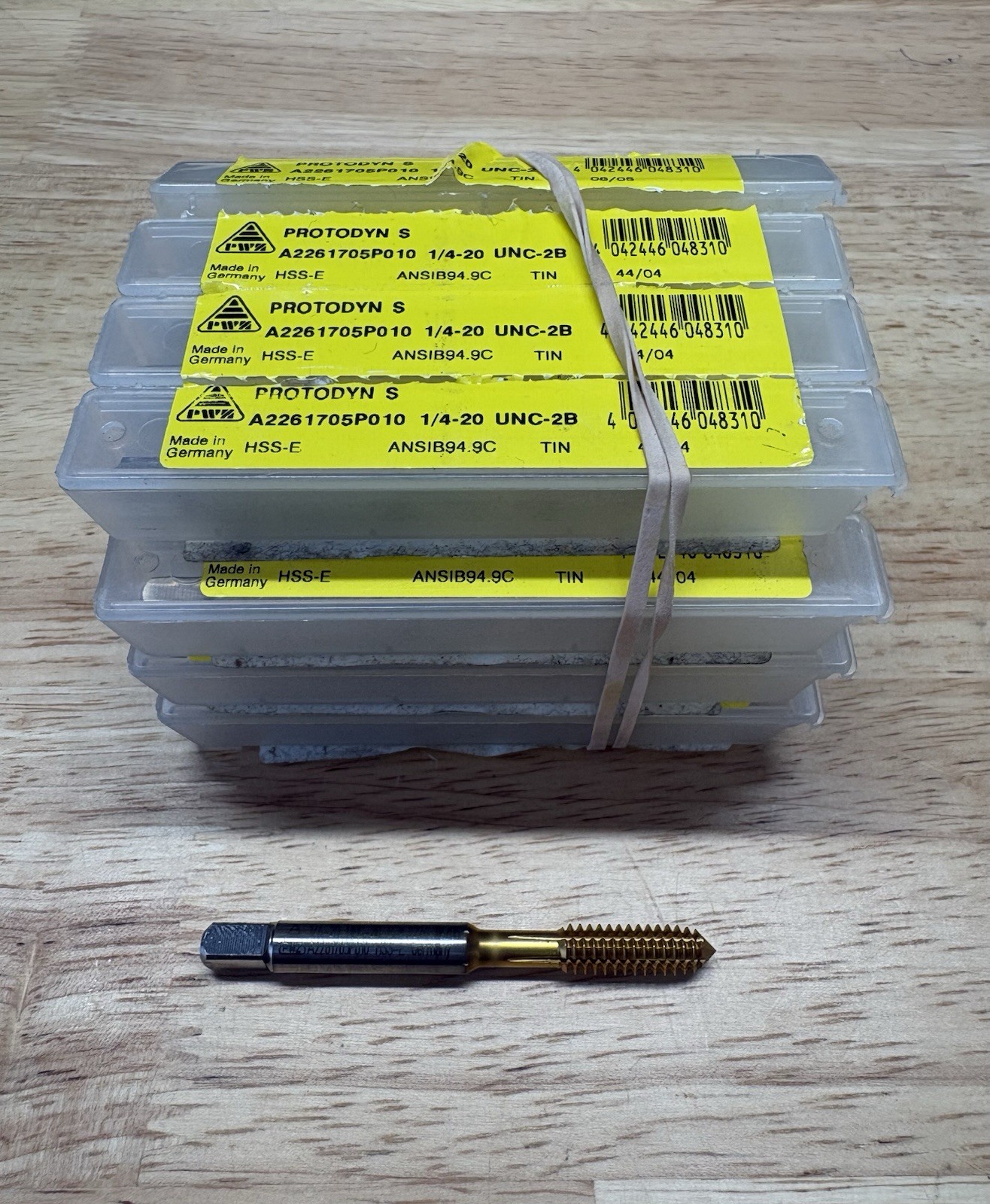 PWZ Protodyn S 1/4-20UNC 2B HSS-E TiN Thread Forming Tap (1PC) A2261705P010