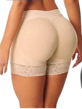 Sponge Padded Push Up Panties Butt Lifter Fake Ass Briefs Butt Hip Enhancer