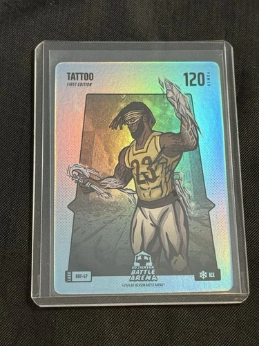 Bo Jackson Battle Arena Alpha Tattoo Unmasked 120 Blue Ice BATTLE FOIL