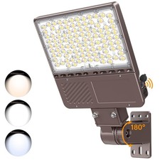 150W LED Shoebox Parking Lot light Fixture with Dusk to Dawn 4500K~5700K Tunable