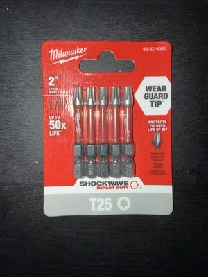 Milwaukee 48-32-4685 2'' T25 Torx Bit (5 Pack)