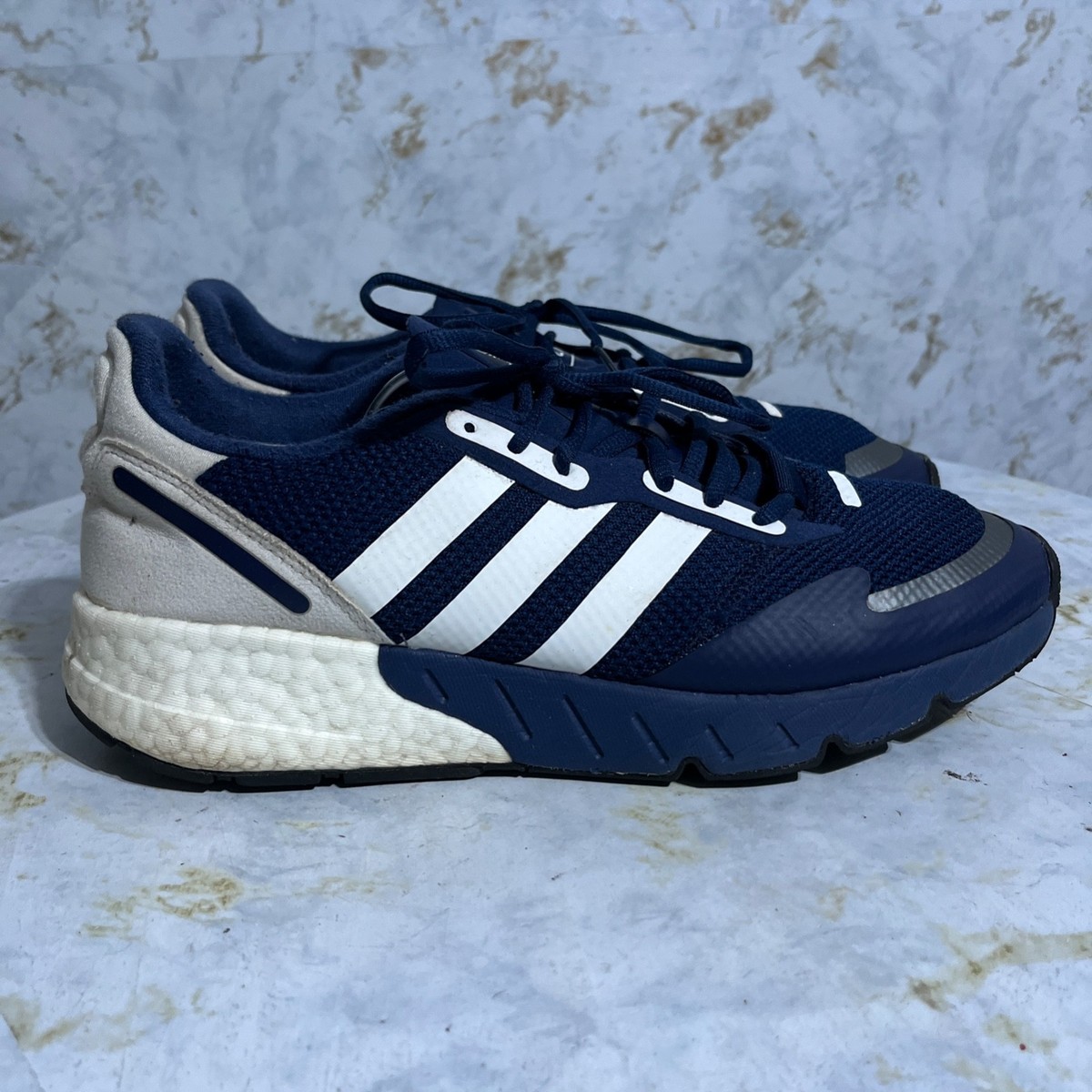 adidas gazelle silver green womens Adidas ZX 1K Boost Men's Shoes Grey Two-Semi Solar Red-Cloud White  Sports  Plaza NY