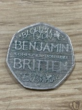 2013 Benjamin Britten 50p Coin