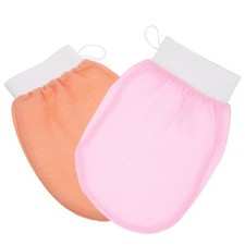 2 Pcs Body Exfoliator Mitt Dual-sided Exfoliating Glove Scrub Gloves