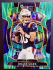 2025 Panini Select- Drake Maye #80 - Green Prizm Shock 1/5🔥🔥 Patriots