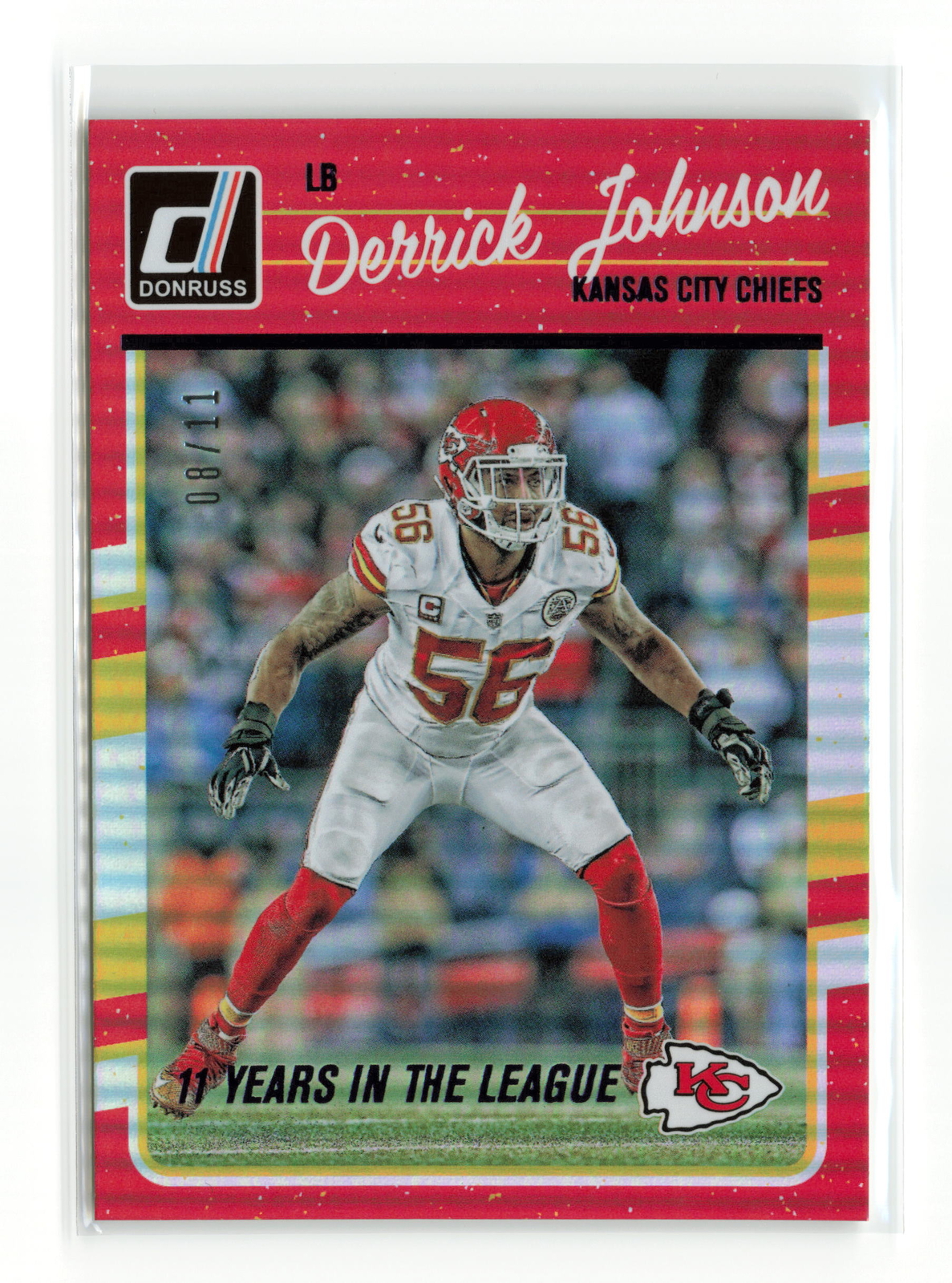 DERRICK JOHNSON #148 /11 2016 PANINI DONRUSS CHIEFS SSP
