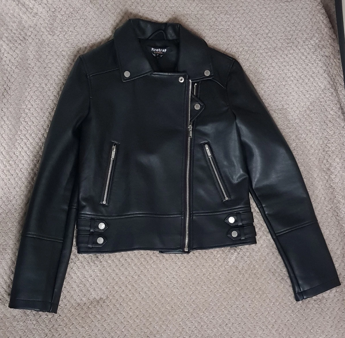 Firetrap pu shop bubble jacket mens