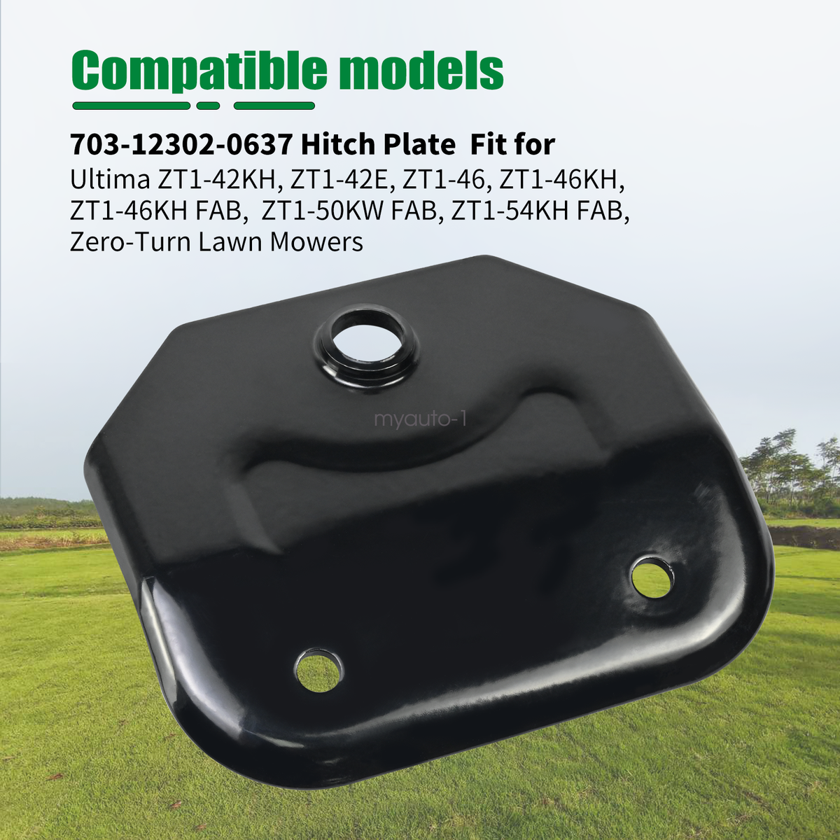 703-12302-0637 Hitch Plate Fits CUB CADET Ultima ZT1 42 46 50 54