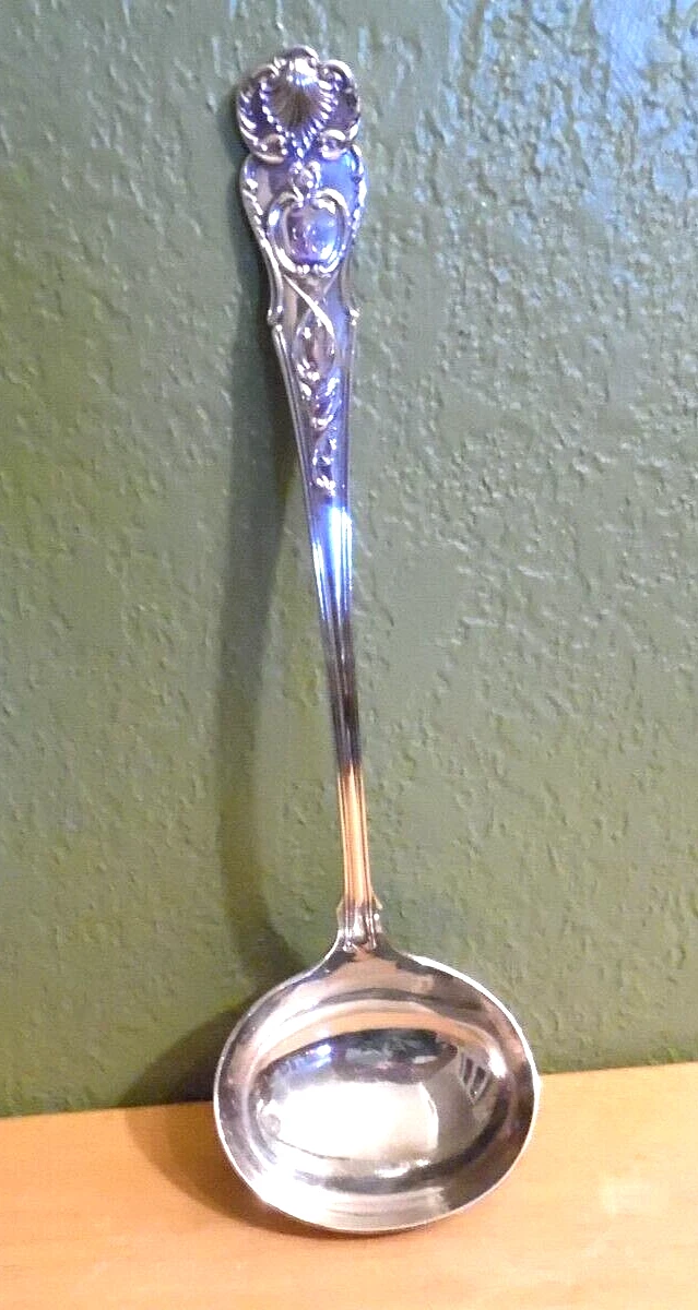 VNTG MAPPIN & WEBB PRINCE'S PLATE LRG LADLE 1864-1872 KINGS SILVER SHEFFIELD ENG