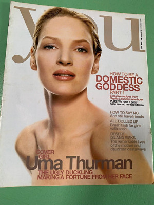 YOU mag 01-Oct-2000 UMA THURMAN Sheherazade Goldsmith Jackie Collins Lisa Marie