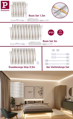 Paulmann MaxLED 500 LED Strip Full COB Basisset 1,5m,3m Einzeln 2,5m 480LEDs/m