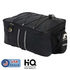 Bike Rear Rack Bag Luggage Carrier Bag 8L Large Capacity Travel Trunk Waterproof