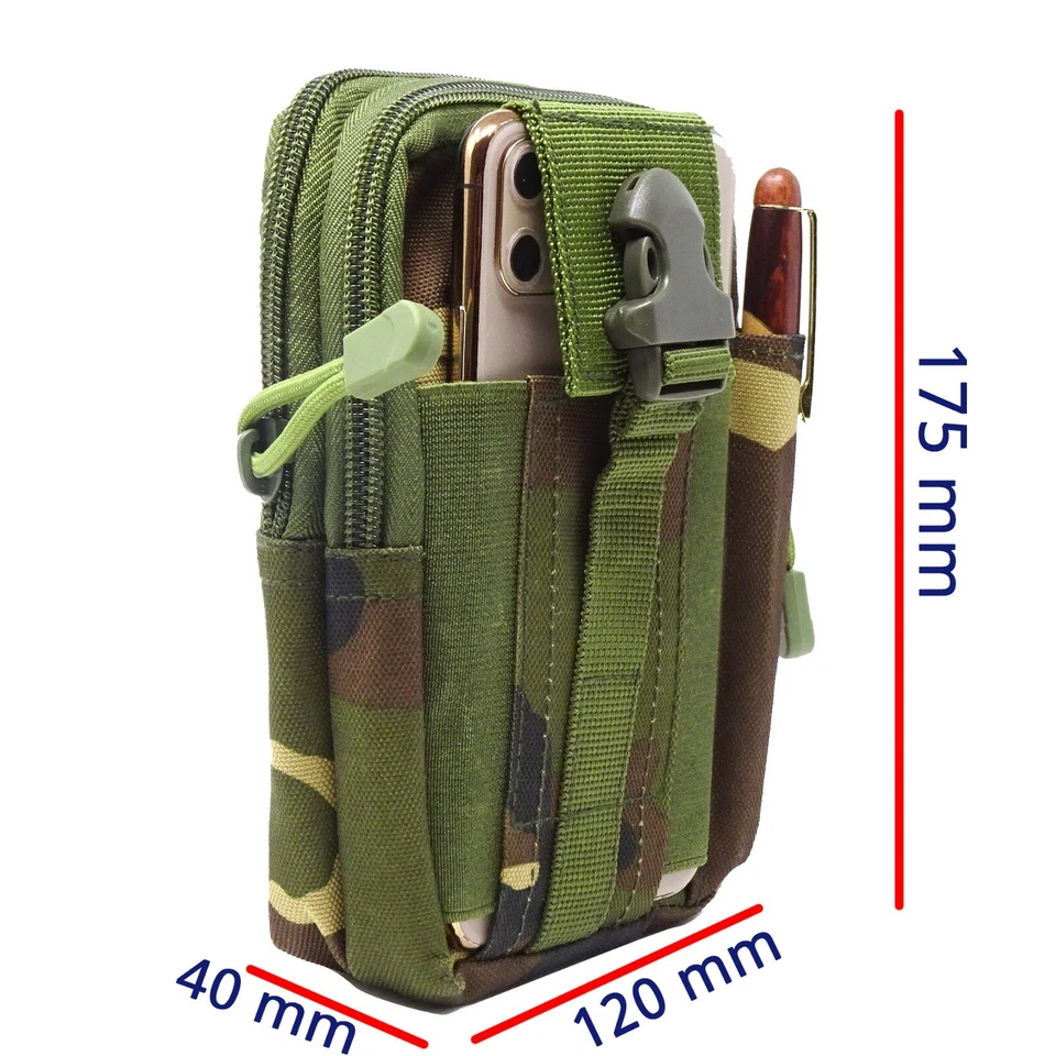 Borsello marsupio custodia cintura MILITARE per Huawei nova 9 CFG1 - Immagine 2 di 4