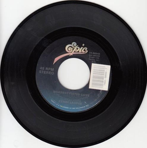 Cyndi Lauper – My First Night Without You / Unabbreviated Love 7" 45 - Picture 23 of 24