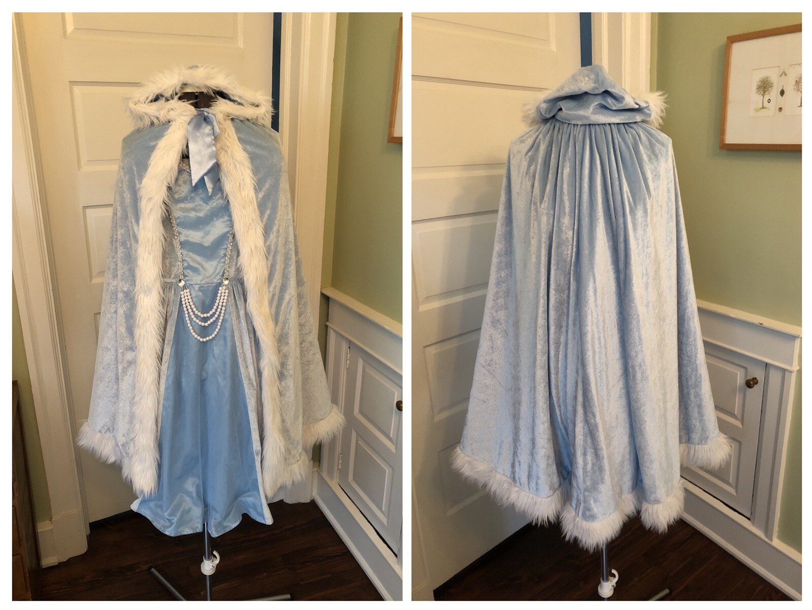 Dream Play Imagine Light Blue Velour Princess Dress C… Gem