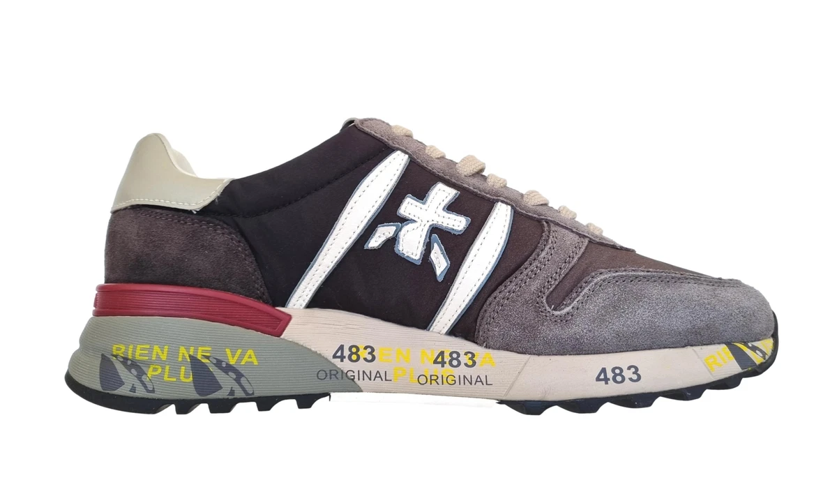 Premiata shoes man sneaker suede fabric LANDER 5900 gray eBay
