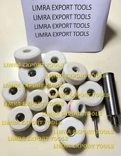 Set Of 16 Pcs New Valve Seat Grinding Stones with Sioux Holder 11/16" Thread