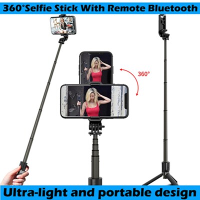 Universal 28-inch Selfie Stick Tripod Stand for Cell Phone with Bluetooth Remote