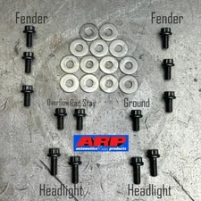 ARP Engine Bay Bolt Upgrade for 1996-2000 Honda Civic EK Fender Dress Up Bolts