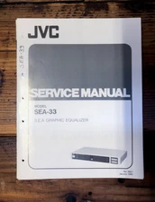 JVC SEA-33 Equalizer  Service Manual *Original*