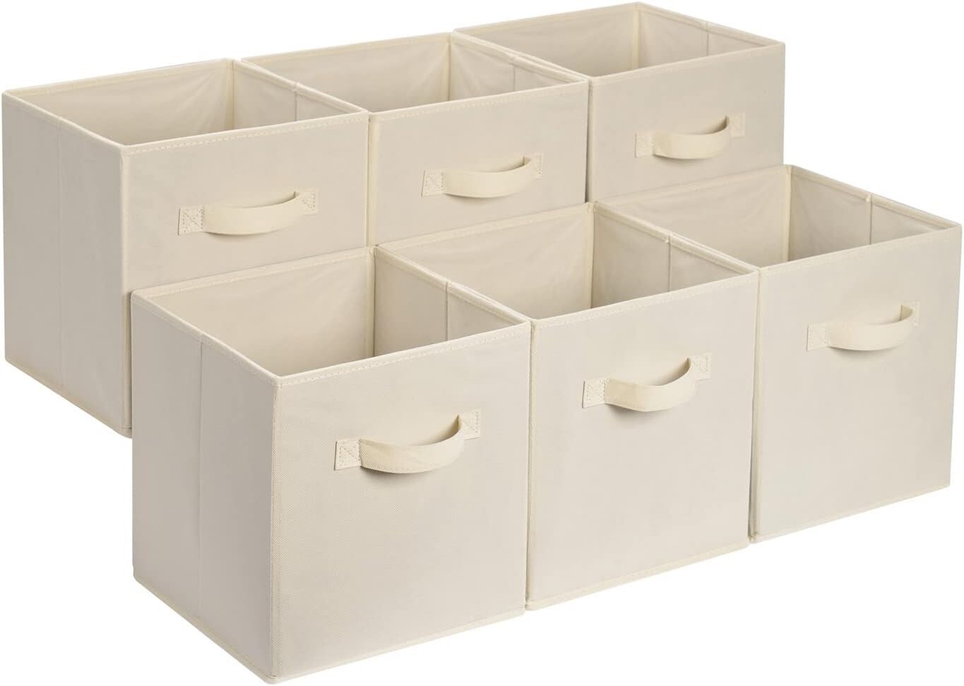 Pack De 6 Cubos De Almacenamiento Plegable De Tela De 13