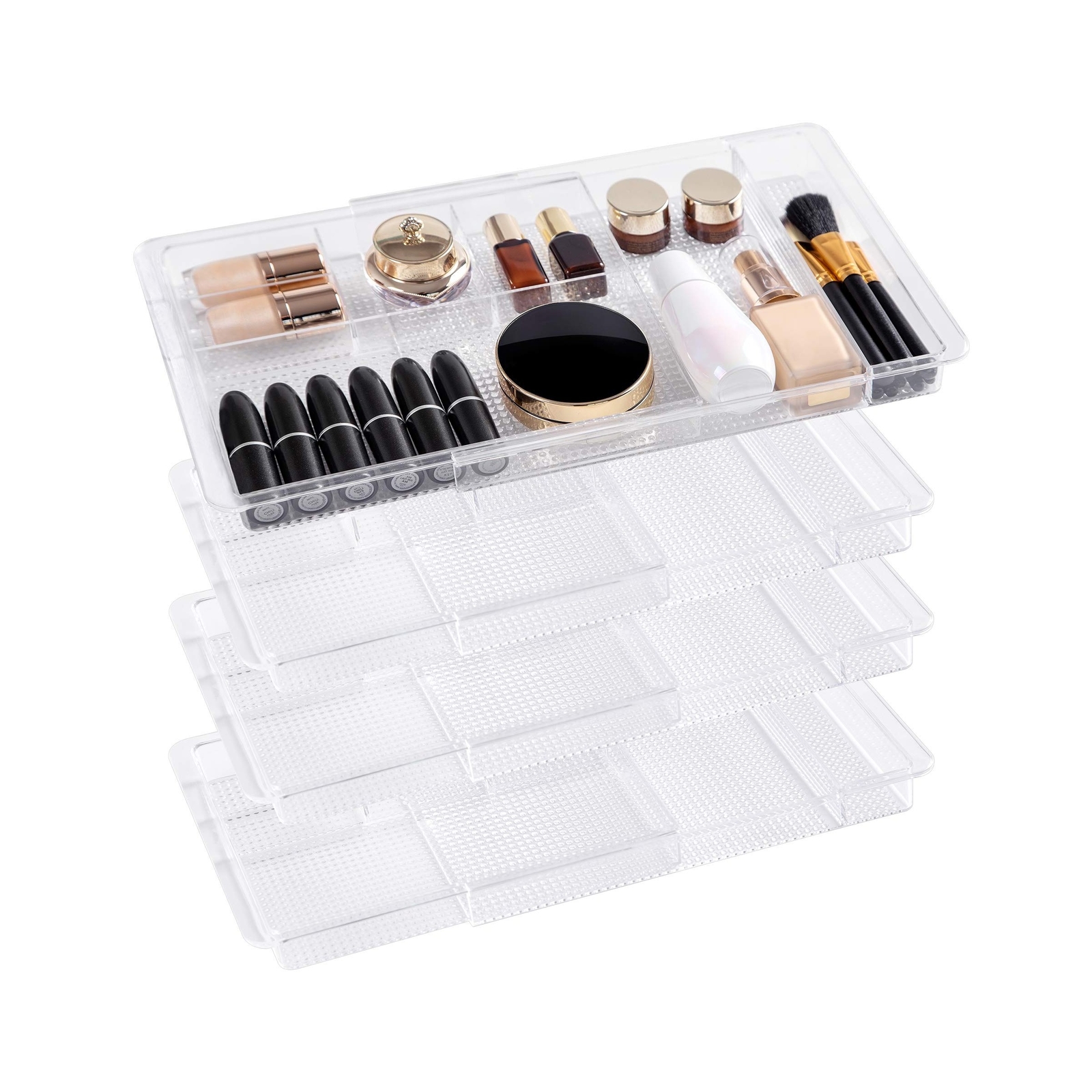 Oubonun Expandable Drawer Organizer 11.1” to 19.2” Width, Shallow C.