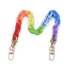 2x Acrylic Purse Bag Handle Chains Swivel Clasps for Bag Accessories Replacement