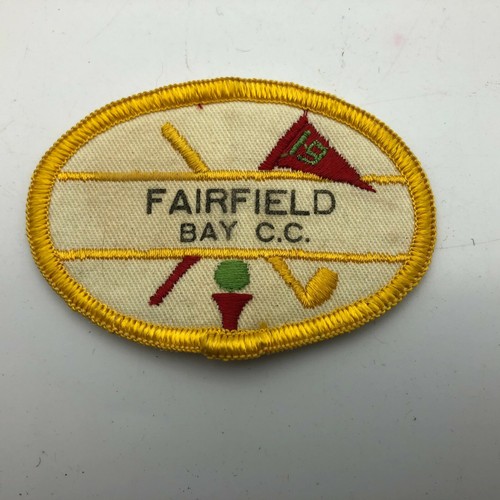 Vintage FAIRFIELD BAY COUNTRY CLUB Arkansas Patch 19th Hole Flag Golf Golfing C8 - Picture 1 of 12