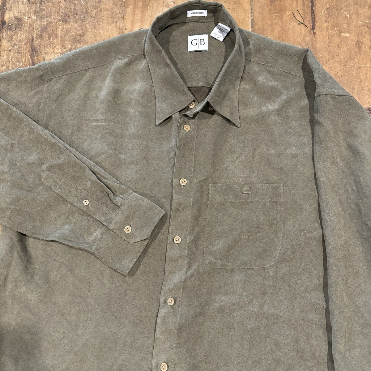 Geoffrey Beene mens dress shirt Microsuede Size XXL | eBay