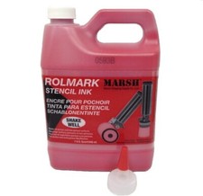 MARSH-20909 Rolmark Stencil Ink 1 qt Can Red