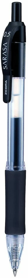Tinta de gel Zebra Sarasa negra 0,5 mm 12 piezas (46710)