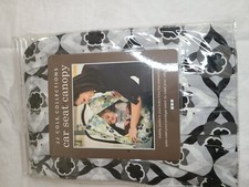 JJ Cole Car Seat Canopy Black and White