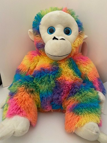 rainbow stuffed monkey