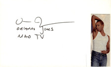 Orlando Jones Signed Auto 3x5 Index Card Evolution