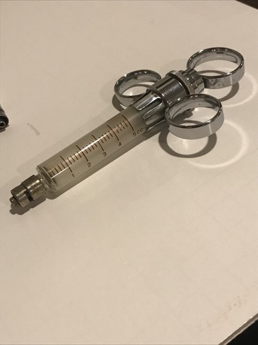 Vintage B-D Yale Luer Lok Glass Syringes 50 10 20 10 5 2 CC No Box - Picture 7 of 19