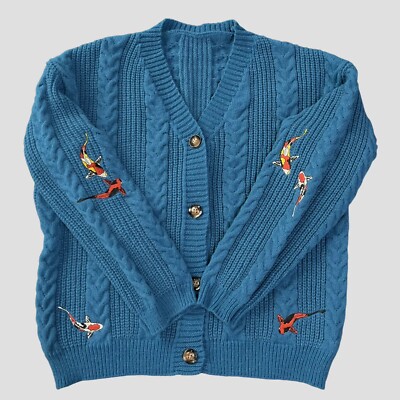 SPECIAL EDITION Taylor Swift Koi Fish Inspired Cardigan Size XL