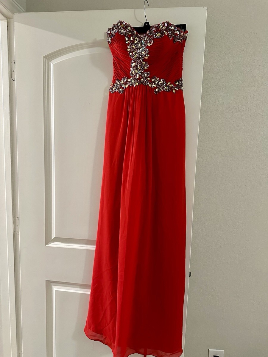 open lace back dress Cardinal Jewel Dress– Teuta Matoshi main image 1