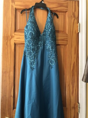 white christmas dresses Lady Black Tie - Flori Gown - Fitted Satin Gown with Embellished Bodice main image 0