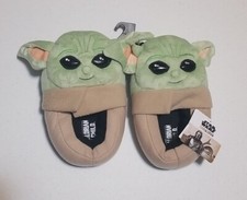 DISNEY Grogu Mandalorian Baby Yoda The Child Kids Slippers Child Size 2-3 NWT