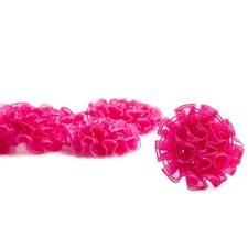 Factory Direct Craft Fuchsia Open Ribbon Rose Bows | 72 Pieces