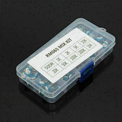RM065 Variabler Widerstand Horizontale Trimpot Potentiometer Sortiment Kit NEU
