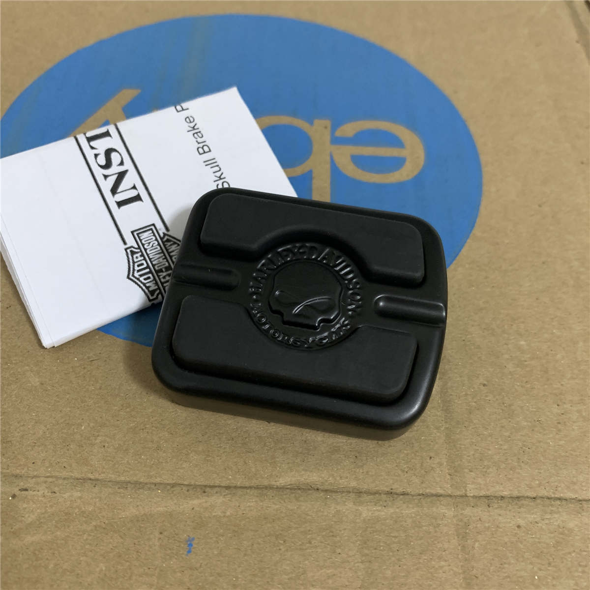 OEM Willie G Skull Brake Pedal Pad Small for Harley Davidson 50600342